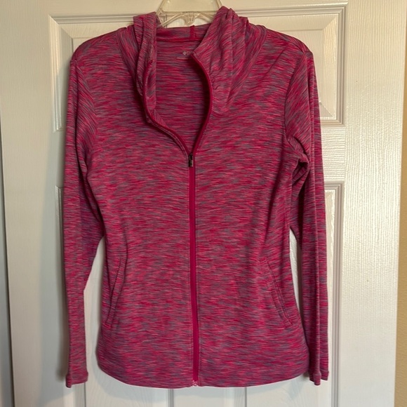 Columbia Tops - Columbia women’s pink full zip lightweight hoodie sweatshirt size medium